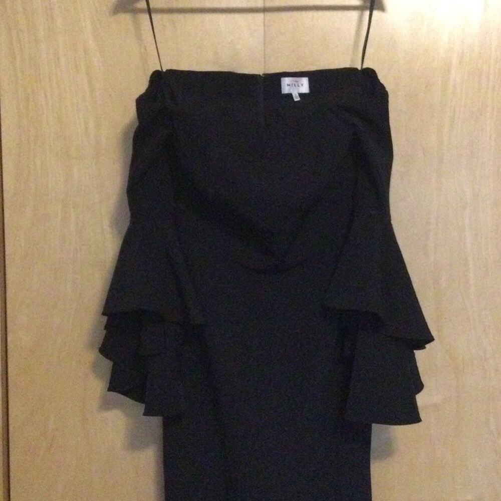 Milly Selena Italian Cady Bell Sleeve Dress - Picture 2 of 13